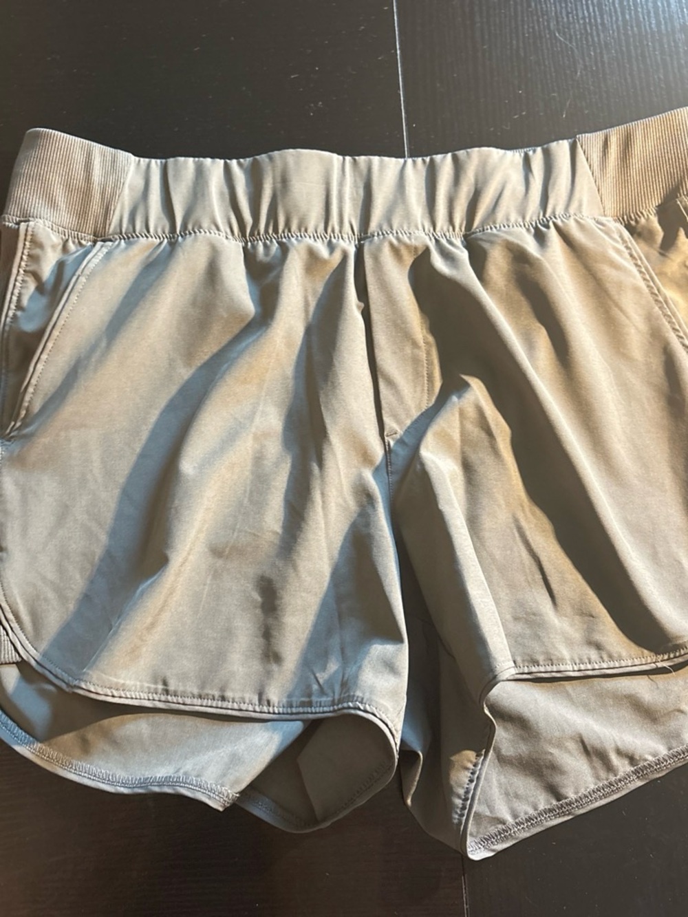 Women’s Athletic Shorts in Light Olive - Comfortable Performance Shorts